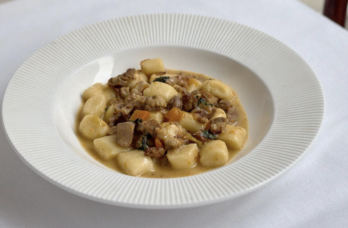 Lam og gnocchi. Foto: Mangias instagram