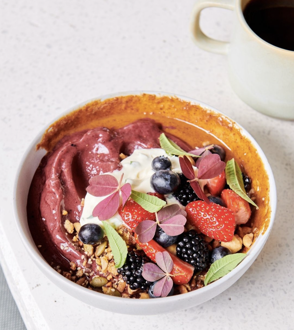 Enormt flot Acai Bowl. Kilde: Cadences Instagram